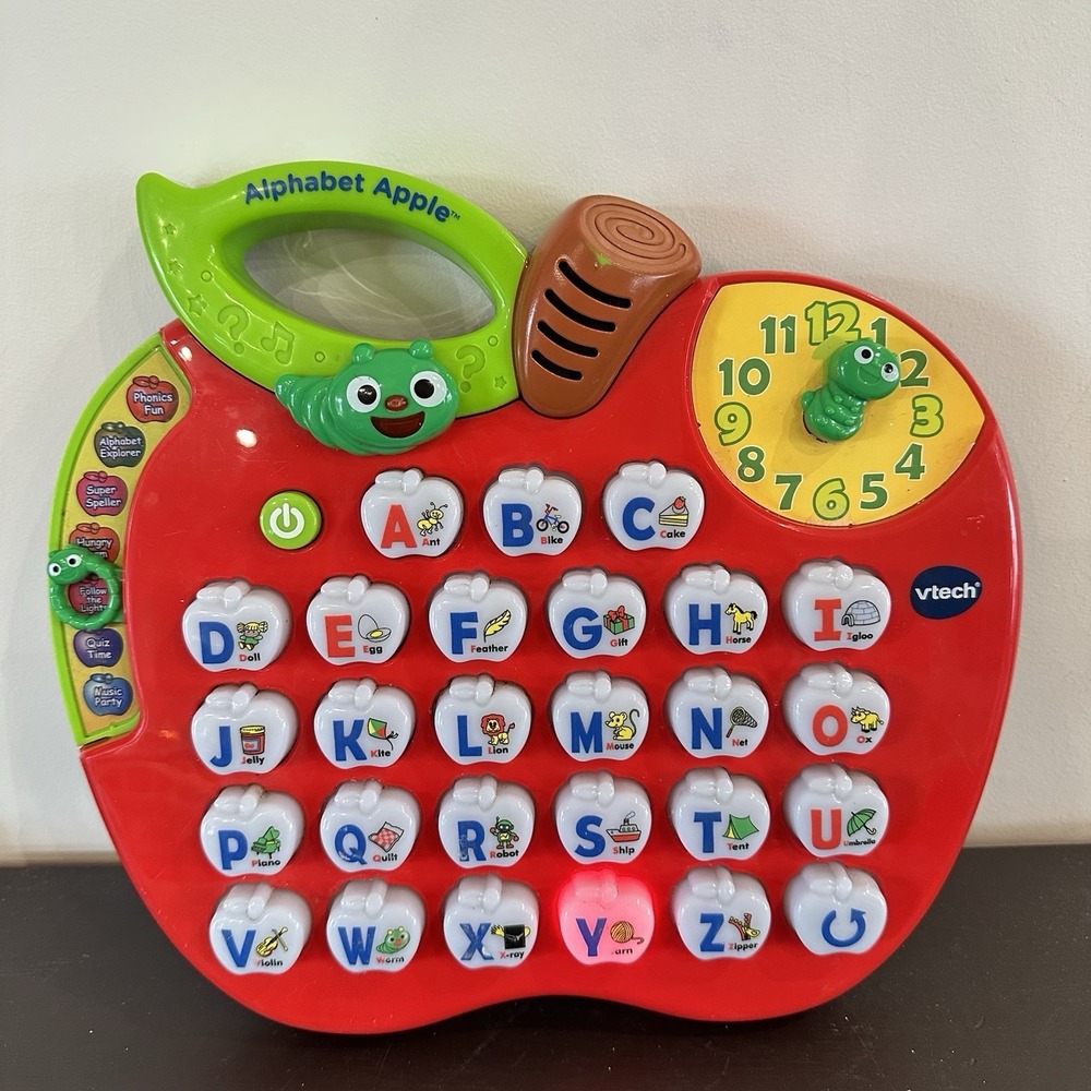 VTECH Apple Alphabet Kids Interactive Learning Fun Educational Toy (Tested)